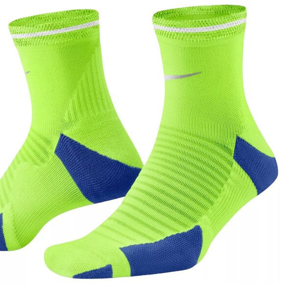 NWT Nike Spark Cushioned Ankle Yellow Running Socks - Picture 6 of 7